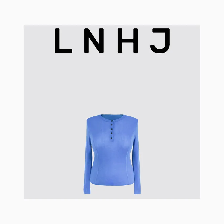 LNHJ【贴身日记】基础百搭圆领长袖针织套头毛衫