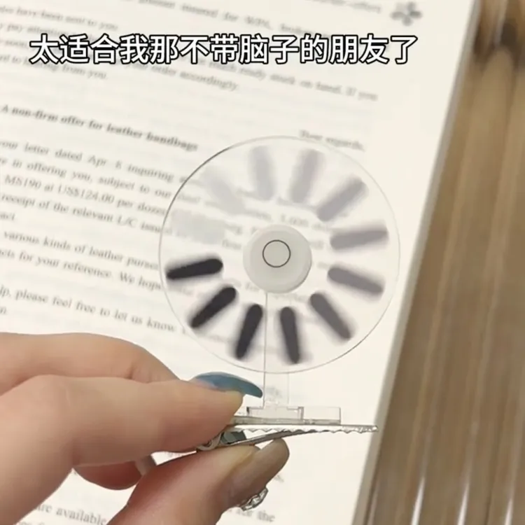 【云森】宕机发夹大脑加载中发饰 搞怪创意可转圈送朋友摆件饰品