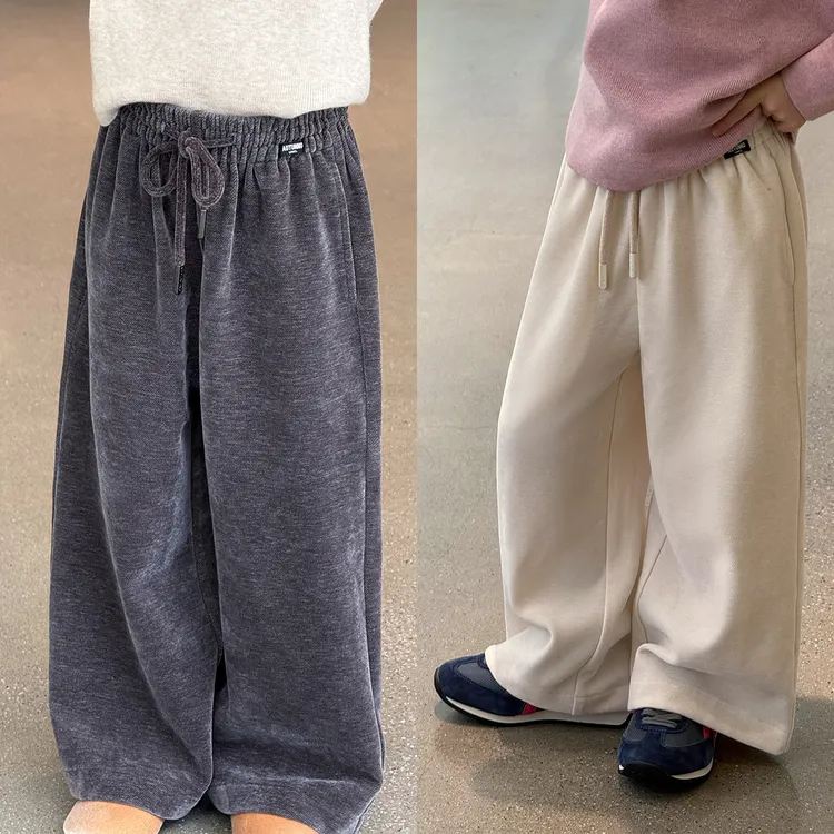 现货「麦麦秋」【自在感】棉花绒女中大童冬季休闲裤直筒裤GD2089