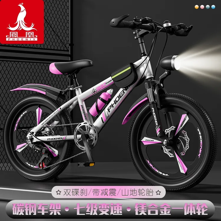 凤凰儿童自行车女孩变速山地车6-10-12-15岁中大童小学生男孩单车商品图