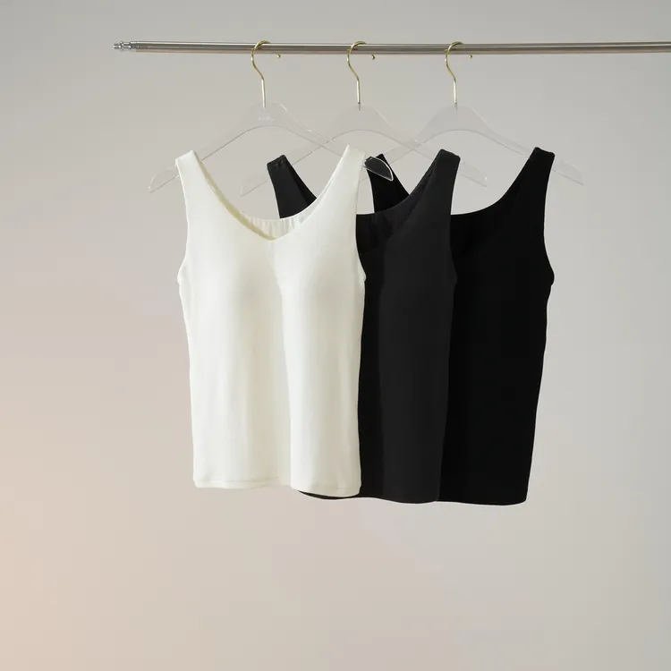 西子/【奶皮背心】免穿内衣带一体胸垫打底内衣背心/NYDZ004