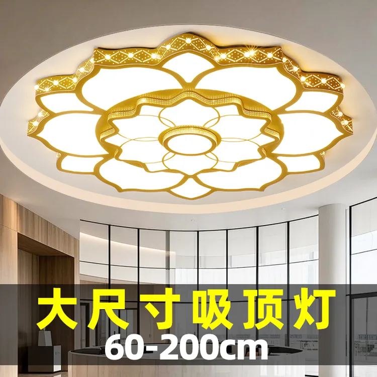 纵凌2025客厅吸顶灯大号客厅吸顶灯超亮圆形简约全光谱LED节能灯