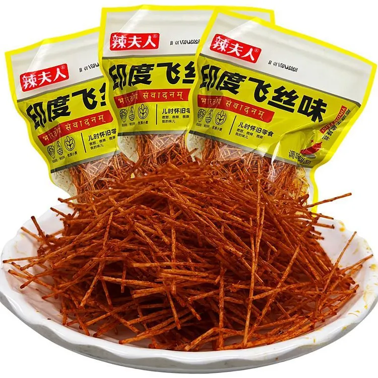辣夫人印度飞丝味辣条香辣丝80后90后童年经典怀旧麻辣小零食包邮