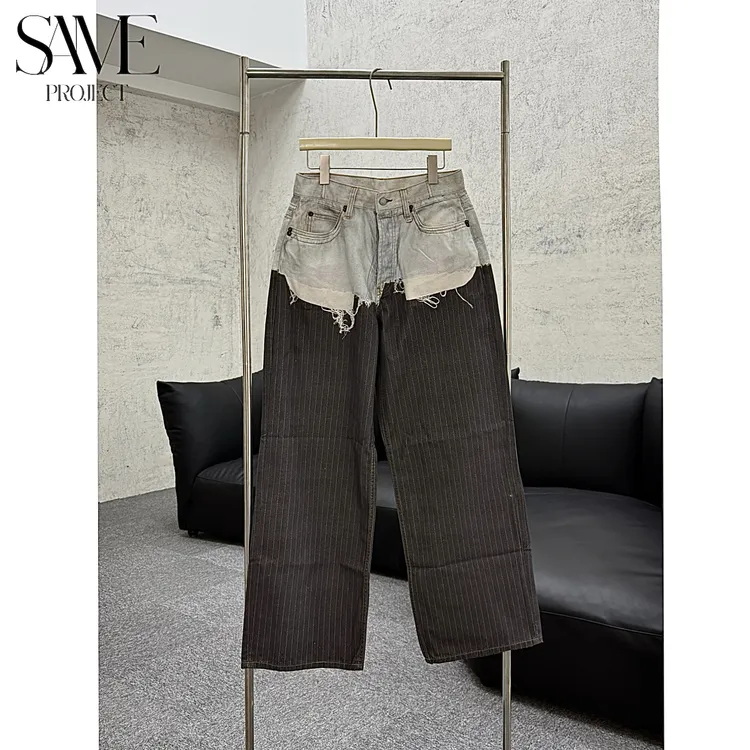 SPJ  西装打印裤！「26ss独家叠穿破坏打印裤1981直筒baggy版型」