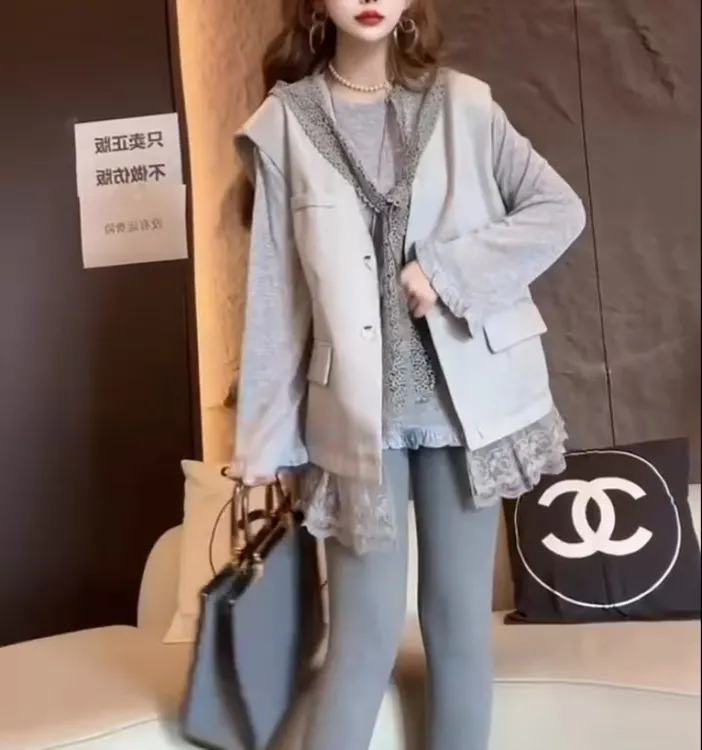 新款气质时尚洋气韩版套装2152