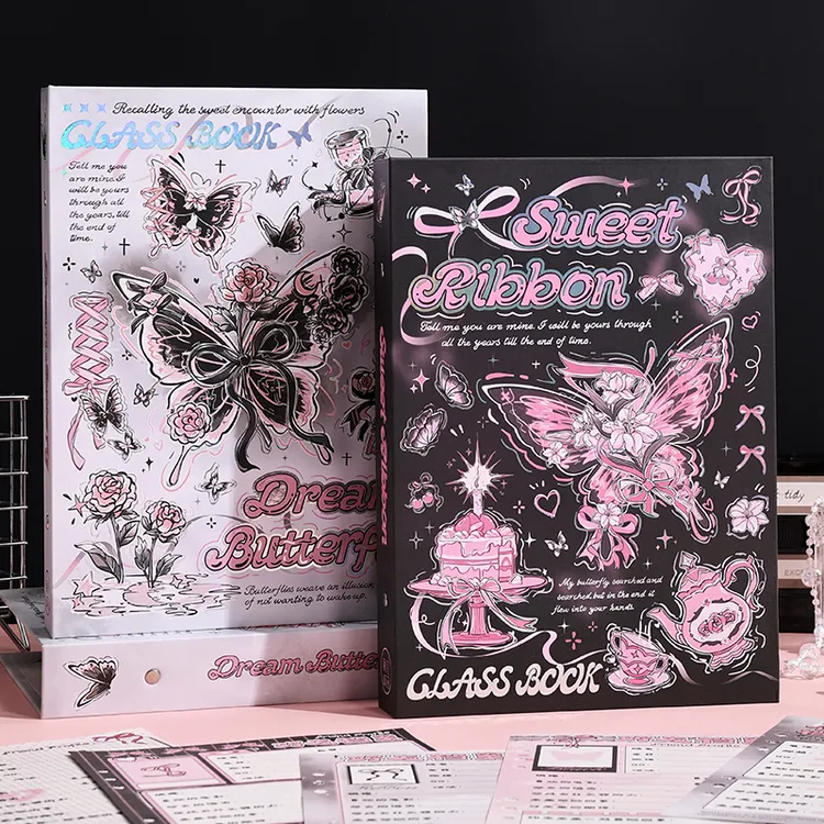 蝴蝶ins风同学录小众高颜值男女毕业纪念册ins可拆小学初中留言册