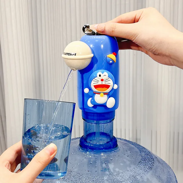叮当猫桶装水抽水器电动饮水机抽水泵可爱卡通纯净水桶自动取水器
