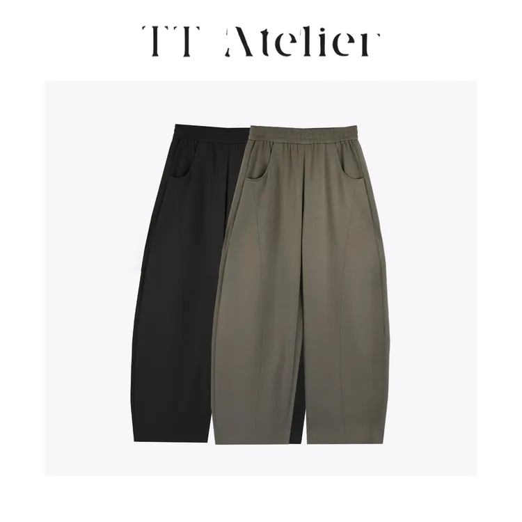 TT【首选派】夏季高腰薄款窄版小众西装阔腿裤休闲裤TT190261