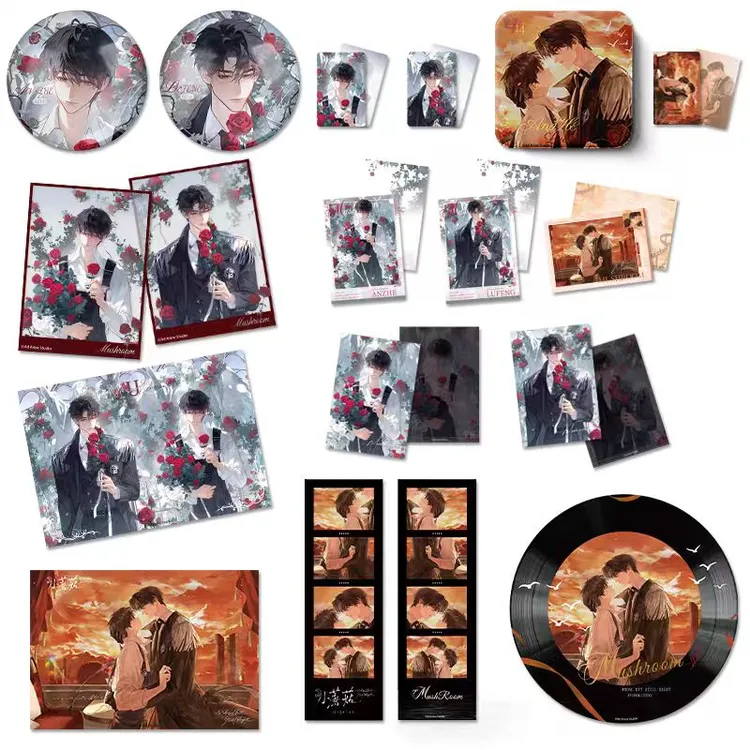 出泉动漫《小蘑菇》周边日落之际徽章Juliet色纸周边