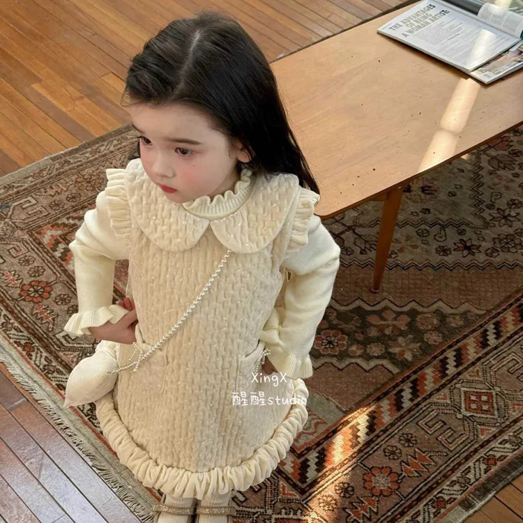 【带毛衣，带包】9985 儿童休闲三件套套装