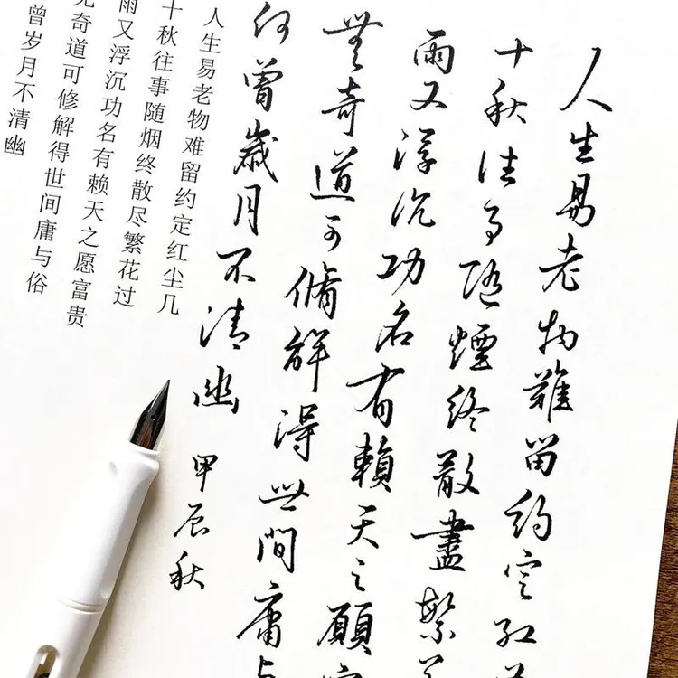 霸气临摹硬笔书法徐老师手写体行书行草字帖连笔成人速成练字帖