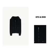 072 & RICE【运动日】秋季休闲连帽长袖拉链针织开衫 33229