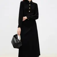 闪闪兒 春款女士法式设计感连衣裙S5