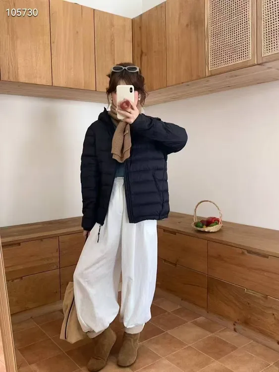 白姐同款90白鸭绒排骨羽绒服(222)