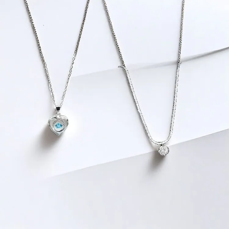 铜合金锆石项链 2025新款满天星项链时尚韩版ins风简约小众设计