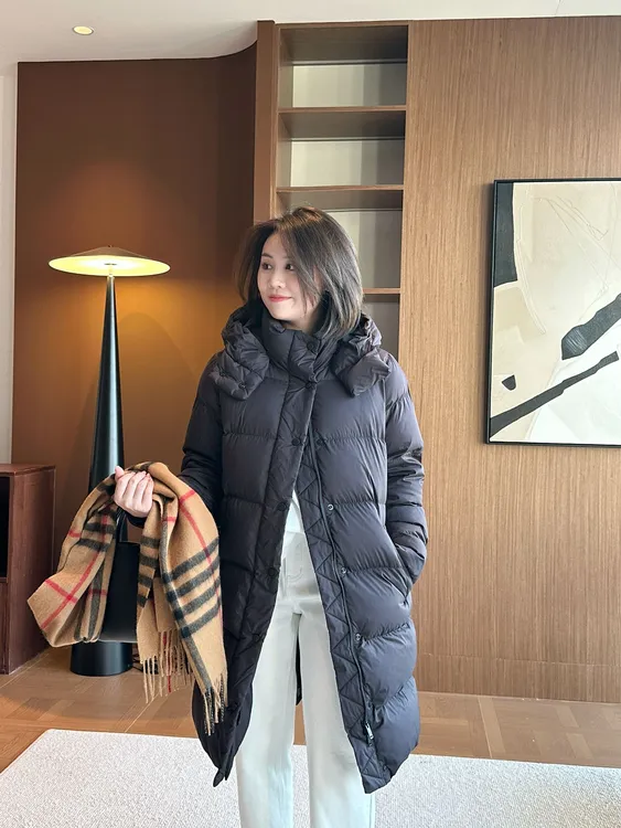 【汐汐女装二店】小个子定制冬季中长款百搭保暖羽绒外套 XX2511066