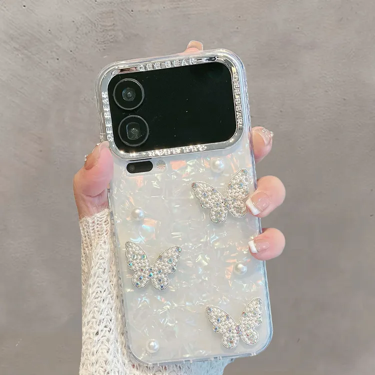 适用于小米17pro手机壳xiaomi17promax透明por新款女pm小清新蝴蝶