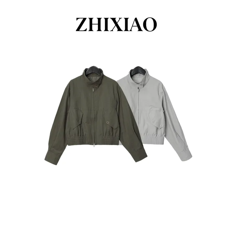【ZHIXIAO】秋冬新款：立领拉链外套662-2