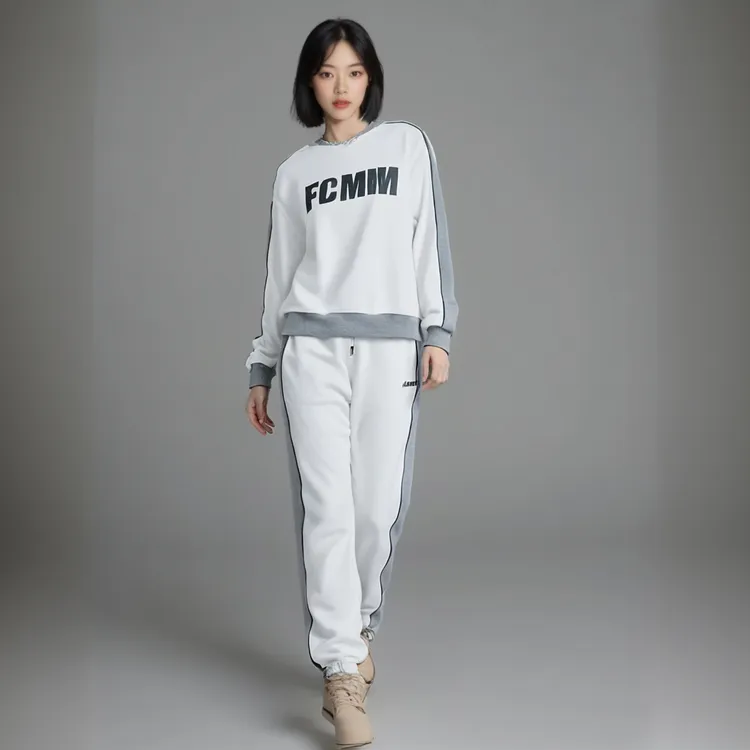 FC-1007加绒卫衣宽保暖休闲卫裤帽子运动裤时尚男款情侣套装