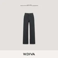 W.Diva【人手一条裤】春季活性染色丹宁极简风牛仔长裤3K2673061