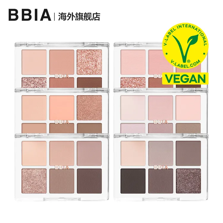 BBIA/碧娥6色眼影盘日韩显色哑光彩妆通勤约会氛围眼妆