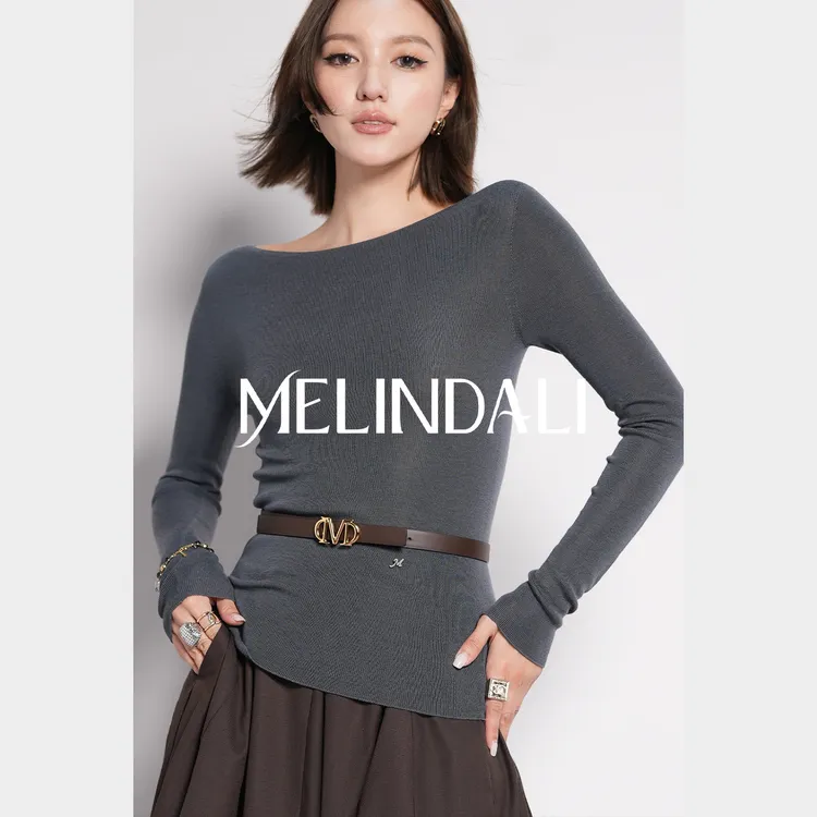 Melinda Li【进店B入】120s極细扬子纱可水洗OTW岛精无缝针织打底衫