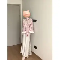 独特新中式女装国风年轻版改良唐装2025新款早秋上衣半裙两件套装