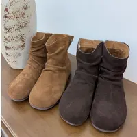贝姐同款【秋冬磨砂皮短靴】秋冬新款~百搭中筒靴3366-32 K