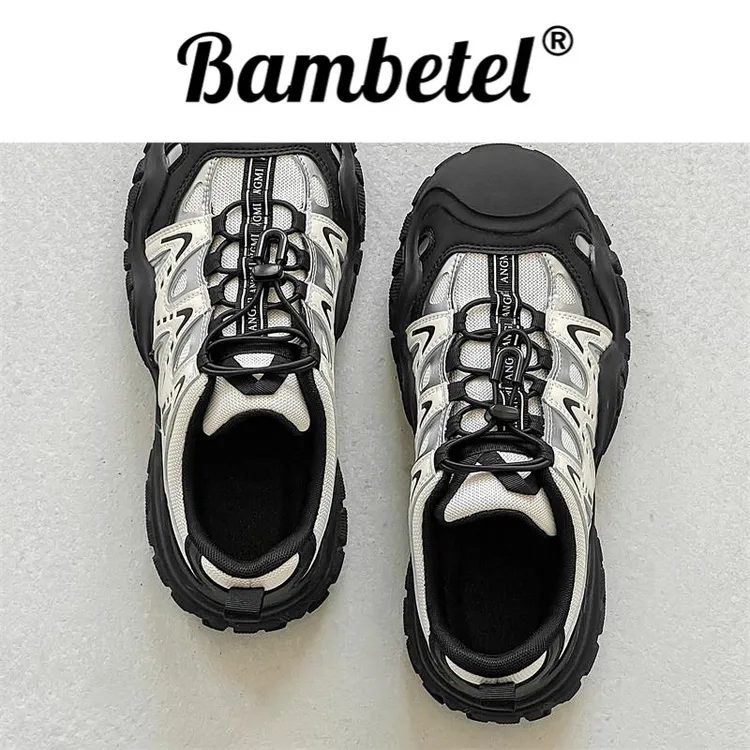 Bambetel透气丑萌鞋女鞋夏季新款户外徒步鞋登山鞋老爹鞋潮鞋