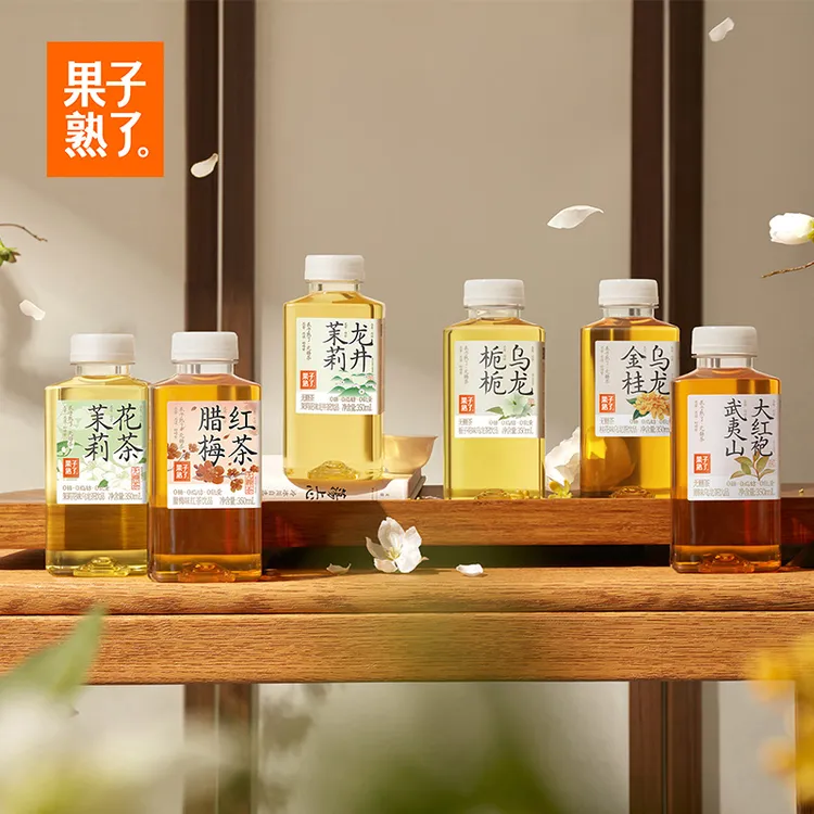【达人专属12瓶】果子熟了mini小瓶无糖茶栀栀金桂乌龙茶350ml*12