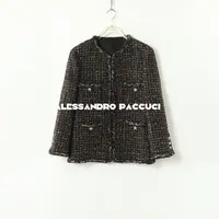AP洛哥43140WX【黑标/落日烟火】意大利MOESSMER绵羊毛气质小香外套