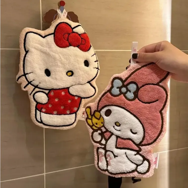 【新人专享】hellokitty擦手巾可爱挂式毛巾卫生间厨房浴室超强吸水