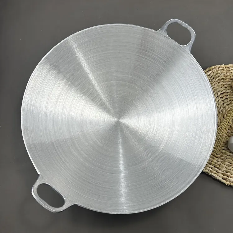 潮汕传统老式铝锅轻巧家用铝鼎炒菜锅圆底炒菜锅燃气灶适用