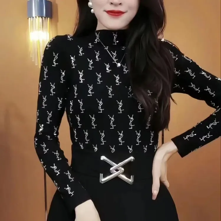 【996#新花】秋冬新款舒适显瘦网红时尚百搭洋气打底衫