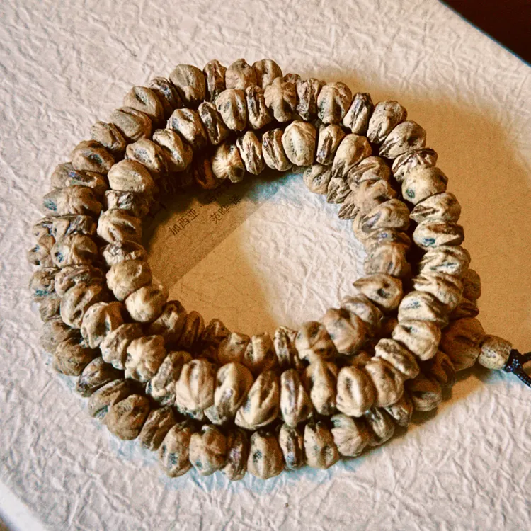 【四瞳·克罗心】四眼深坑鬼 藏斜切红芽脏串 高油密热振百香籽手串