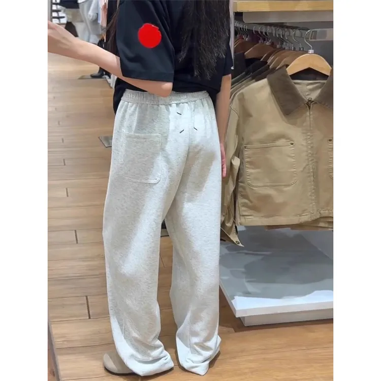 马吉拉美式弯刀卫裤男款直筒重磅cleanfit阔腿裤子宽松休闲运动裤