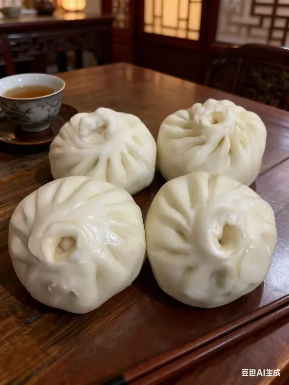 传统纯手工100克大包子速冻早餐加热即食点心
