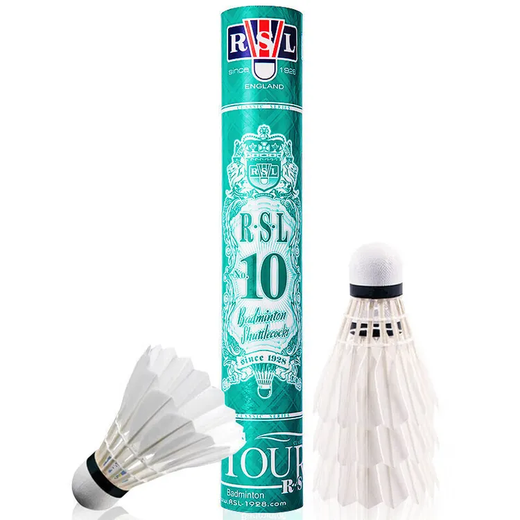 亚狮龙(RSL)亚10羽毛球飞行稳定训练耐打鸭毛羽球RSL10号12只装