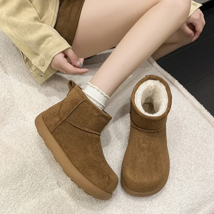 大土豆防滑加绒2025学院风小暖炉升级版时尚雪地靴冬季百搭加厚