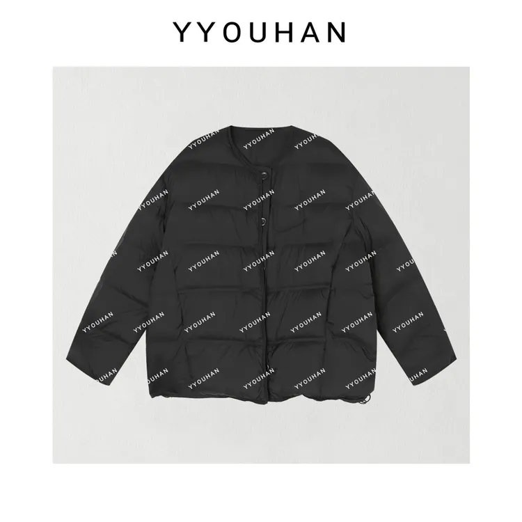 月月 2025秋冬新款【雾茫】立体剪裁保暖宽松百搭羽绒服 2510C6658