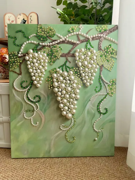 葡萄向日葵装饰画手工diy高颜值装饰画送朋友礼物