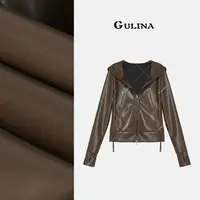 GULINA/娜姐 早秋新款欧货轻奢高级感皮衣68169