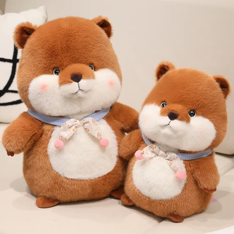 可爱土拨鼠玩偶毛绒玩具小老鼠公仔布娃娃超萌抱枕生日礼物送女生