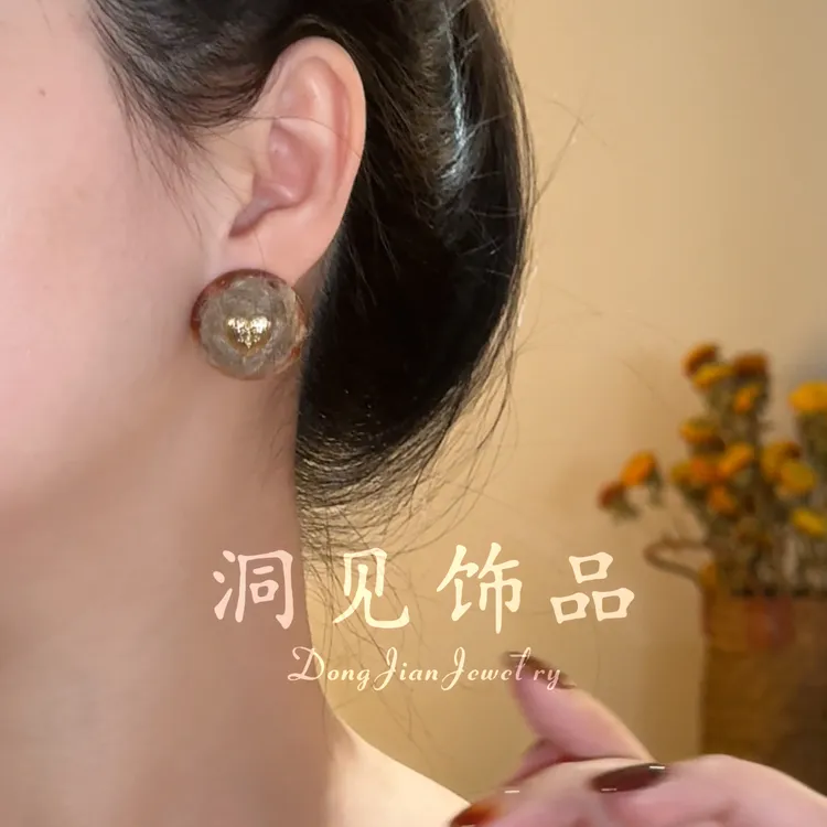 【洞见】复古设计时尚边夹简约耳钉自然显脸小不挑人ES1424