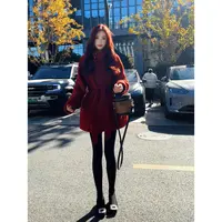 【小财迷】可拆卸羽绒服内胆羊毛大衣女2025秋冬新款气质显瘦外套