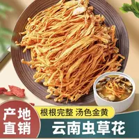 【产地直发】云南高山滋补虫草花干货无硫熏人工挑选无沙煲汤食用菌