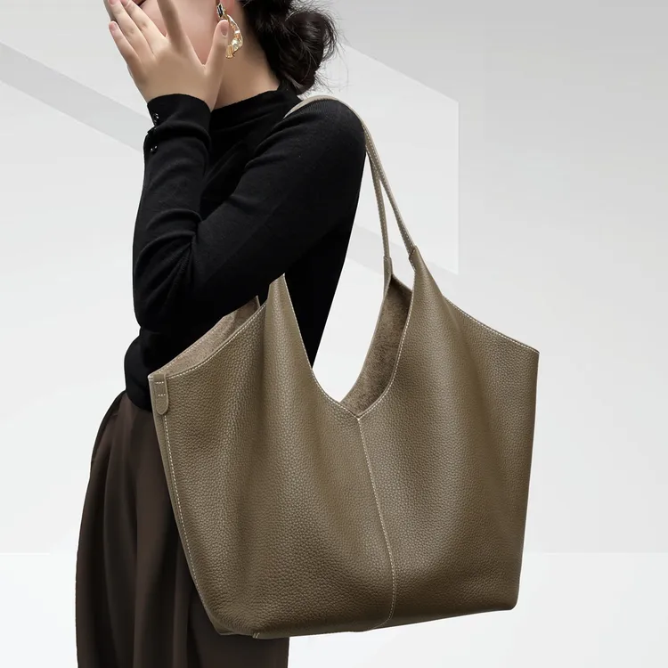 CCAMO女士包包新款2025爆款包网红款包包女大容量通勤真皮单肩包