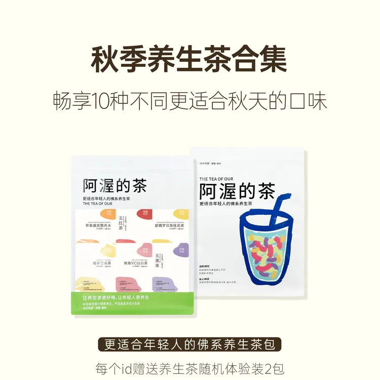 阿渥秋季养生茶合集10种不同口味冷泡茶热泡茶独立包装茶包