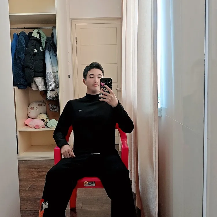 潮牌半高领打底衫男秋冬保暖磨绒内搭长袖t恤D