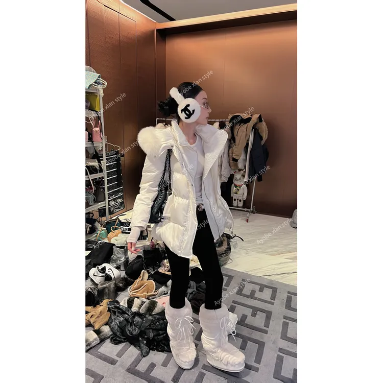 【AYOBE】小贤   腰精90新国标白鸭绒狐狸毛外套保暖秋冬氛围感